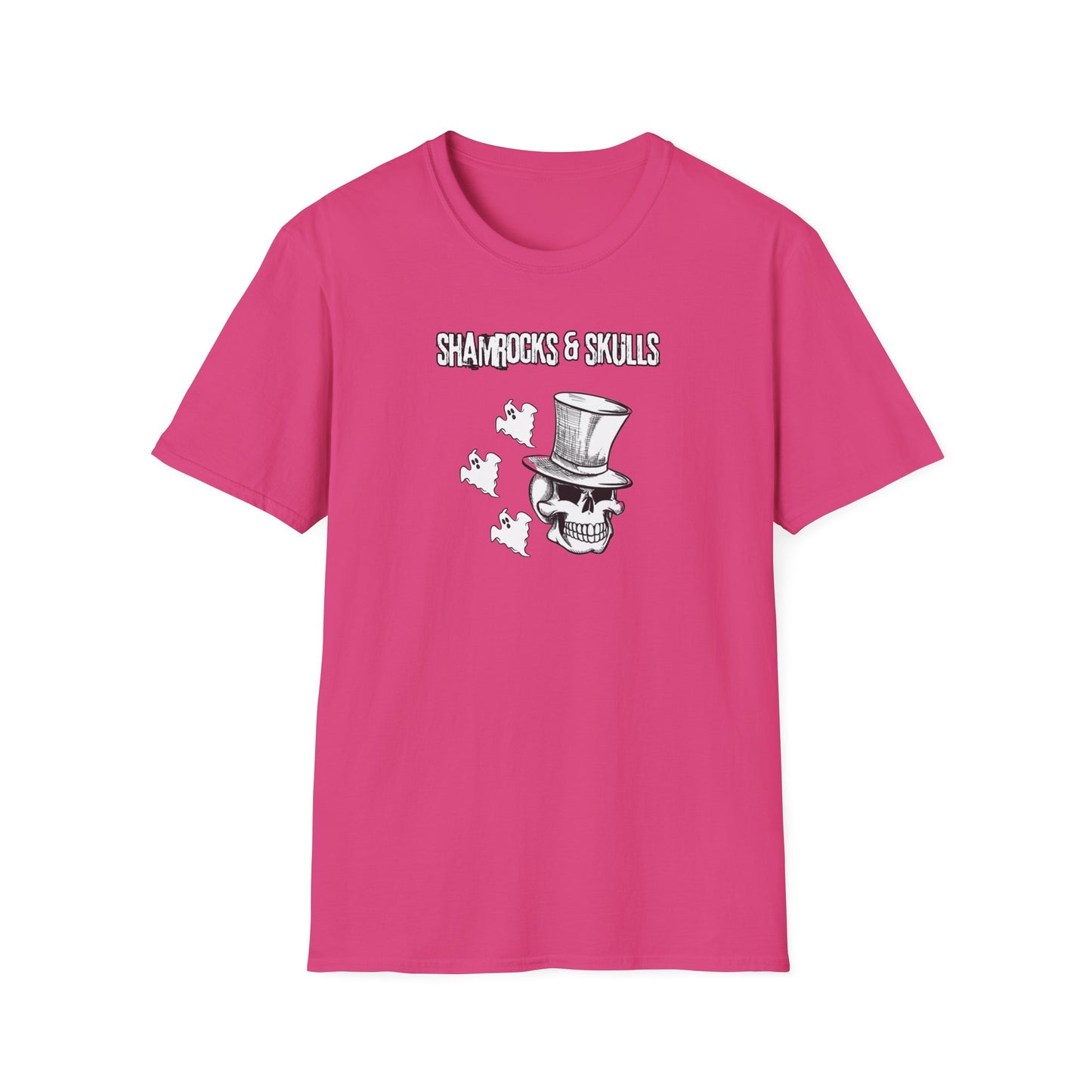 Shamrocks and Skulls Ghost Logo