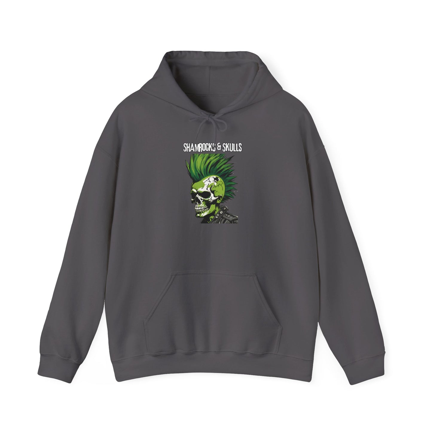 Green Punk Skull Hoodie