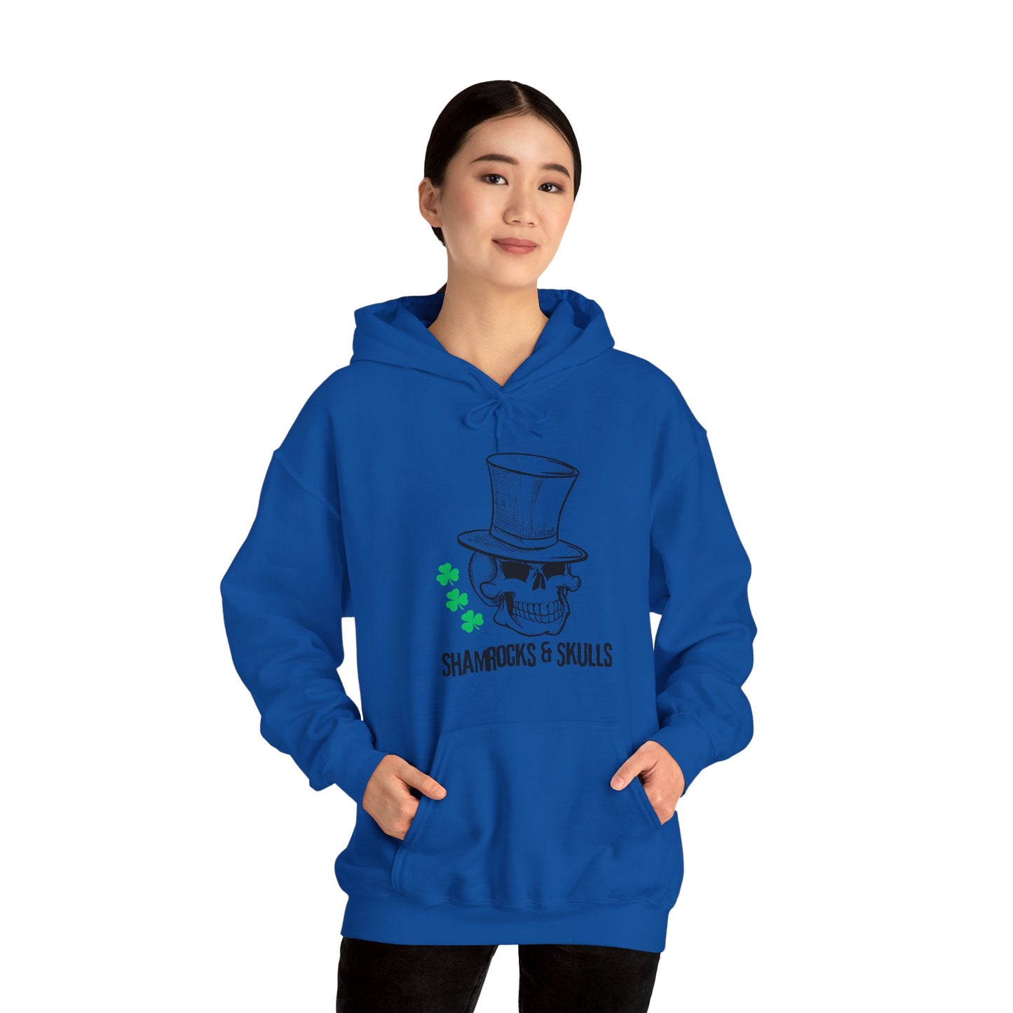Green Shamrocks Logo Hoodie