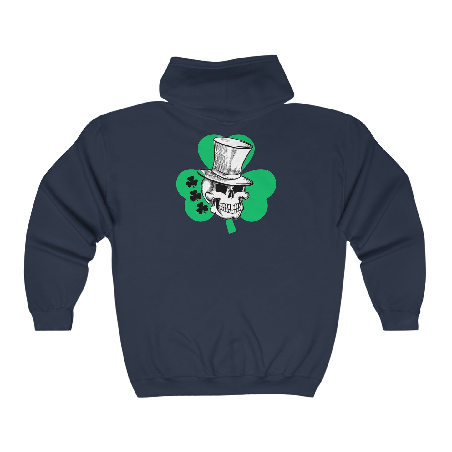 Long Logo Zip Up Hoodie