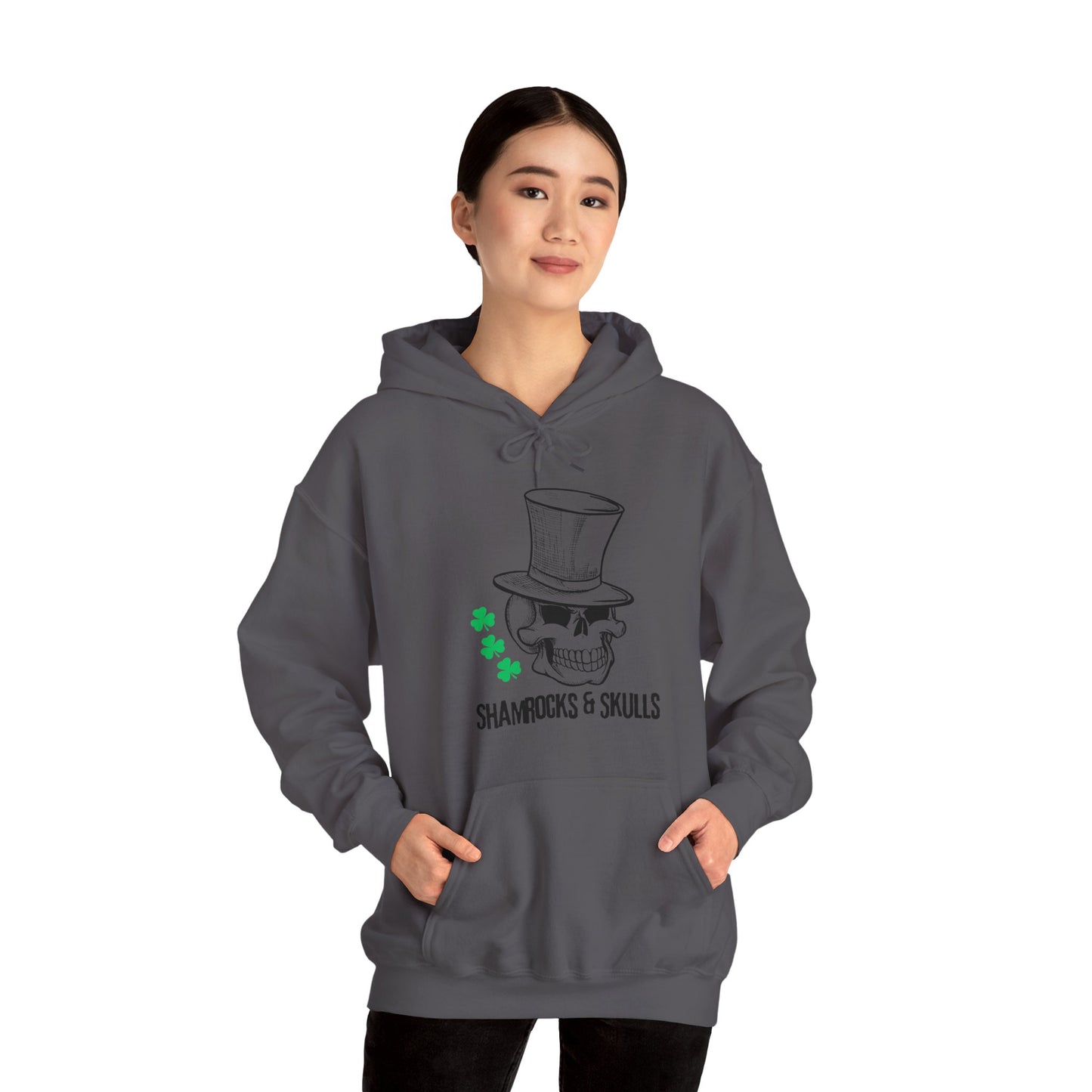 Green Shamrocks Logo Hoodie