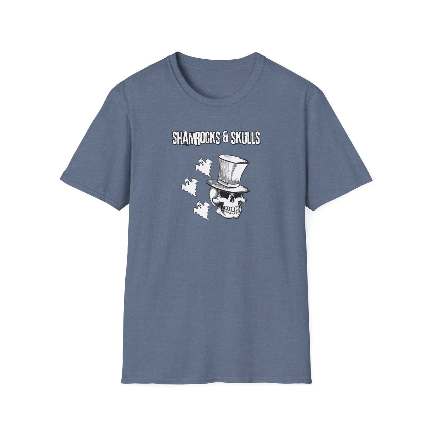 Shamrocks and Skulls Ghost Logo