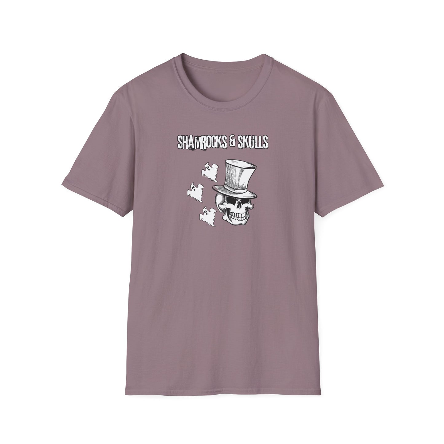 Shamrocks and Skulls Ghost Logo