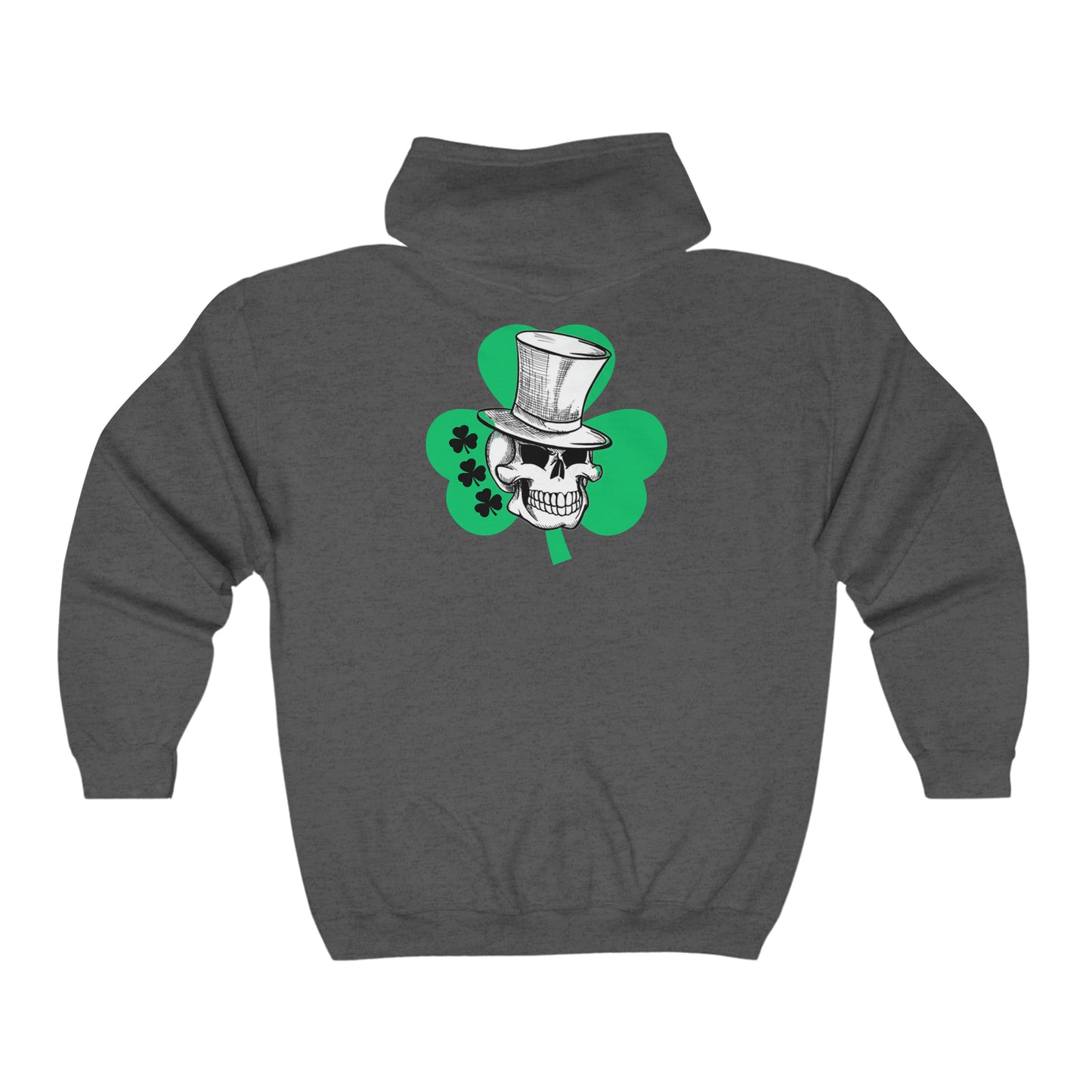 Long Logo Zip Up Hoodie