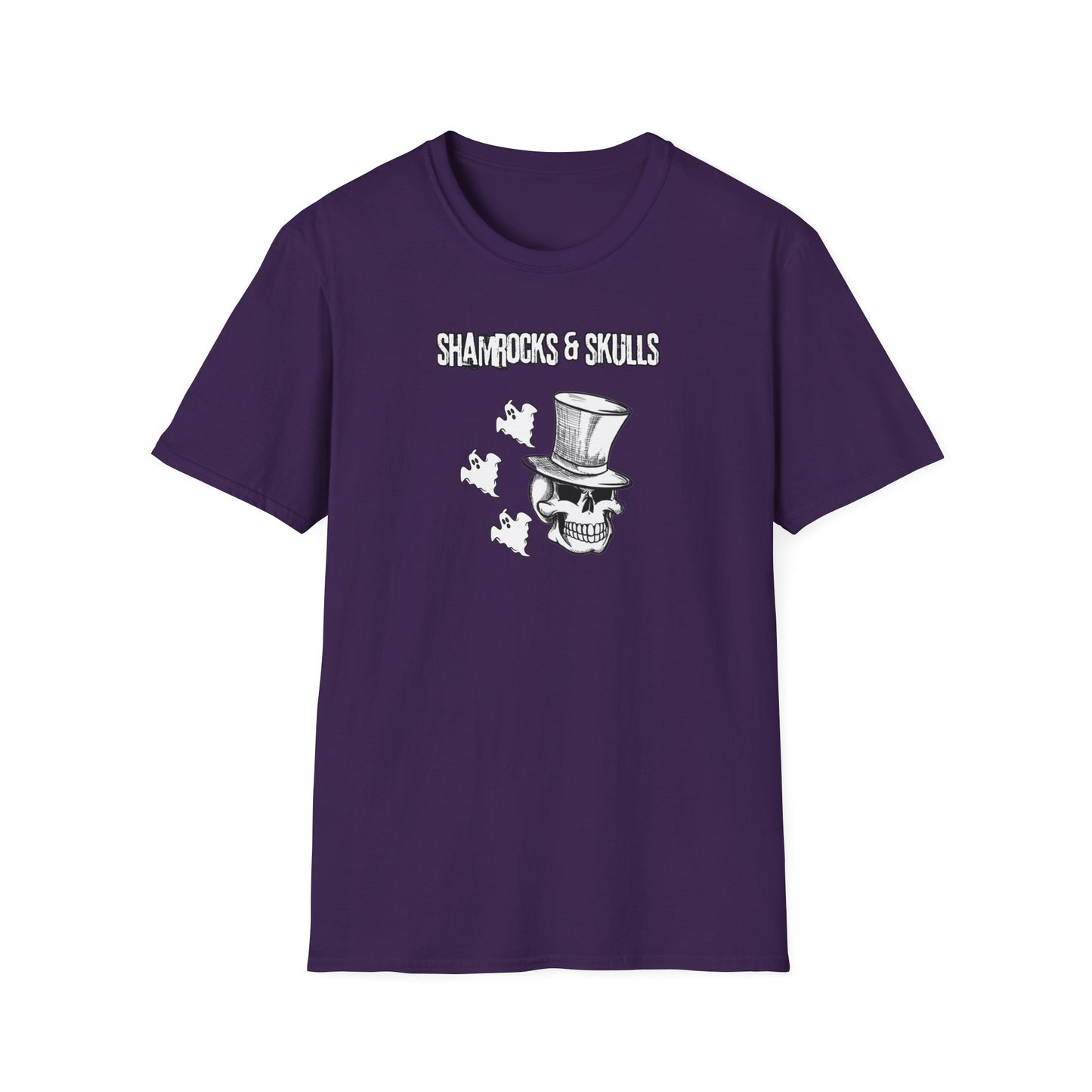 Shamrocks and Skulls Ghost Logo
