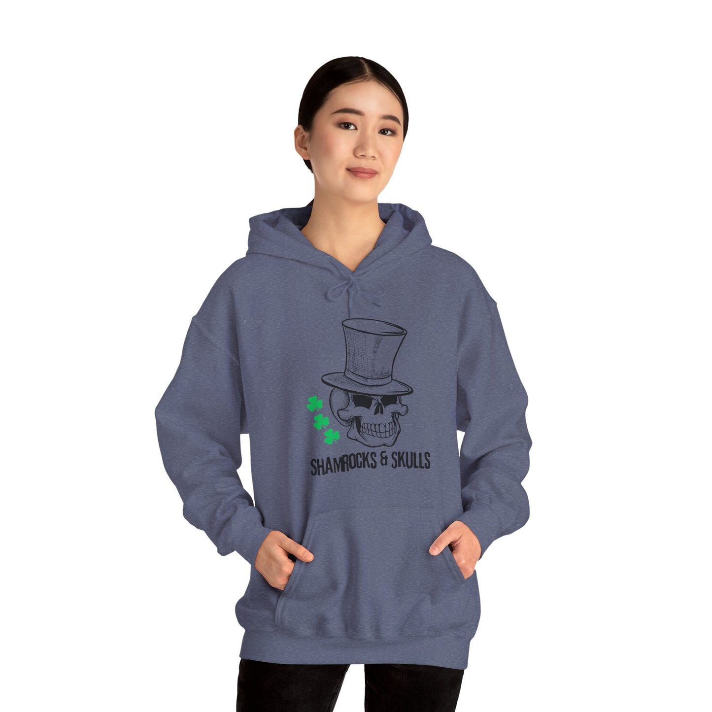 Green Shamrocks Logo Hoodie