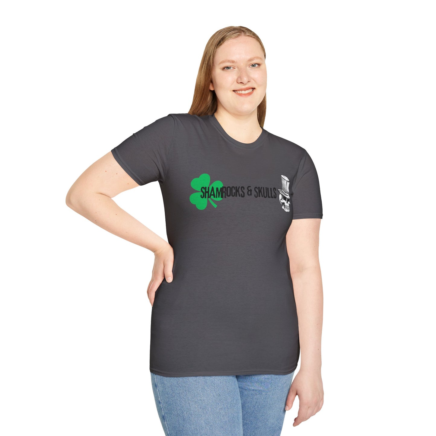 Shamrocks and Skulls Long Logo