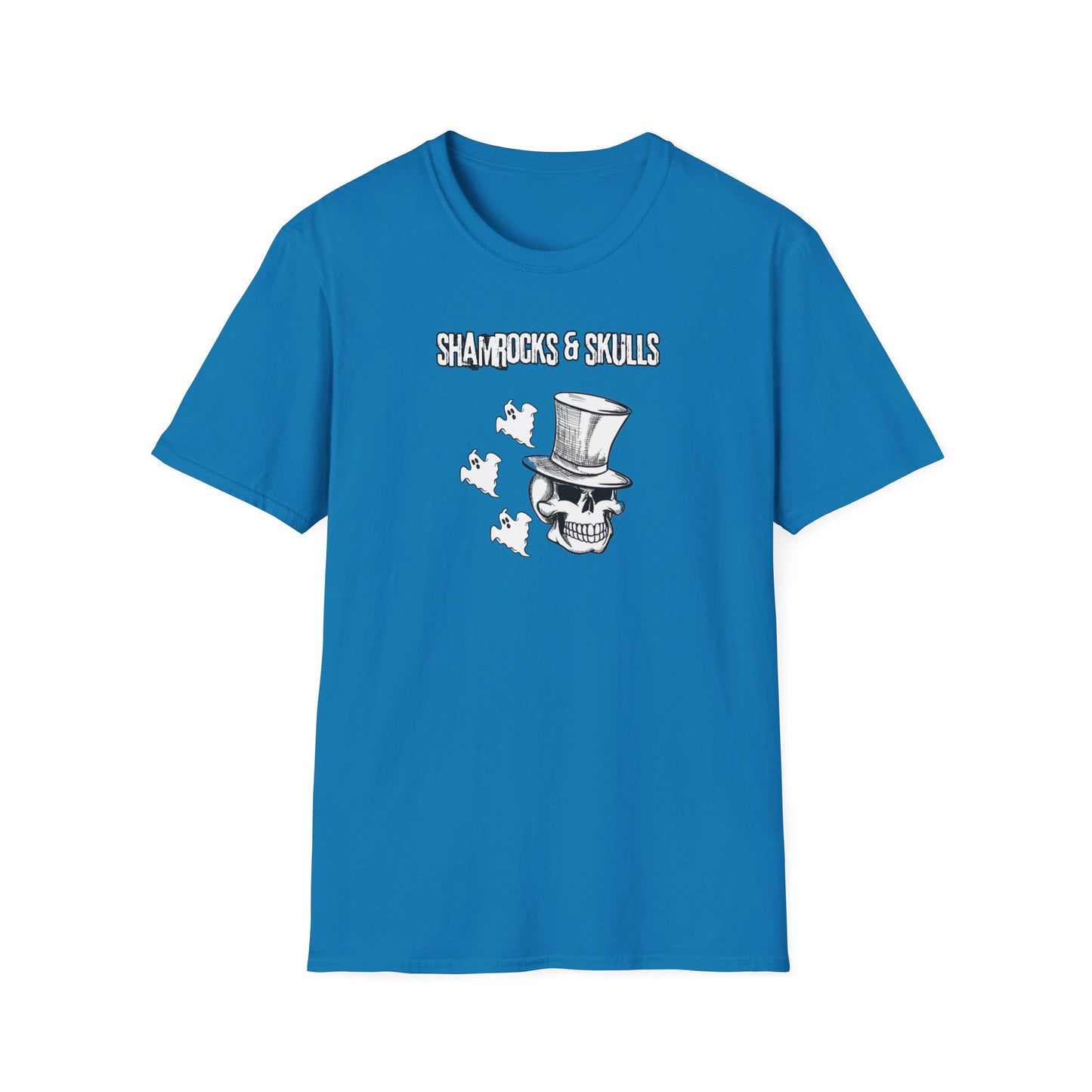 Shamrocks and Skulls Ghost Logo