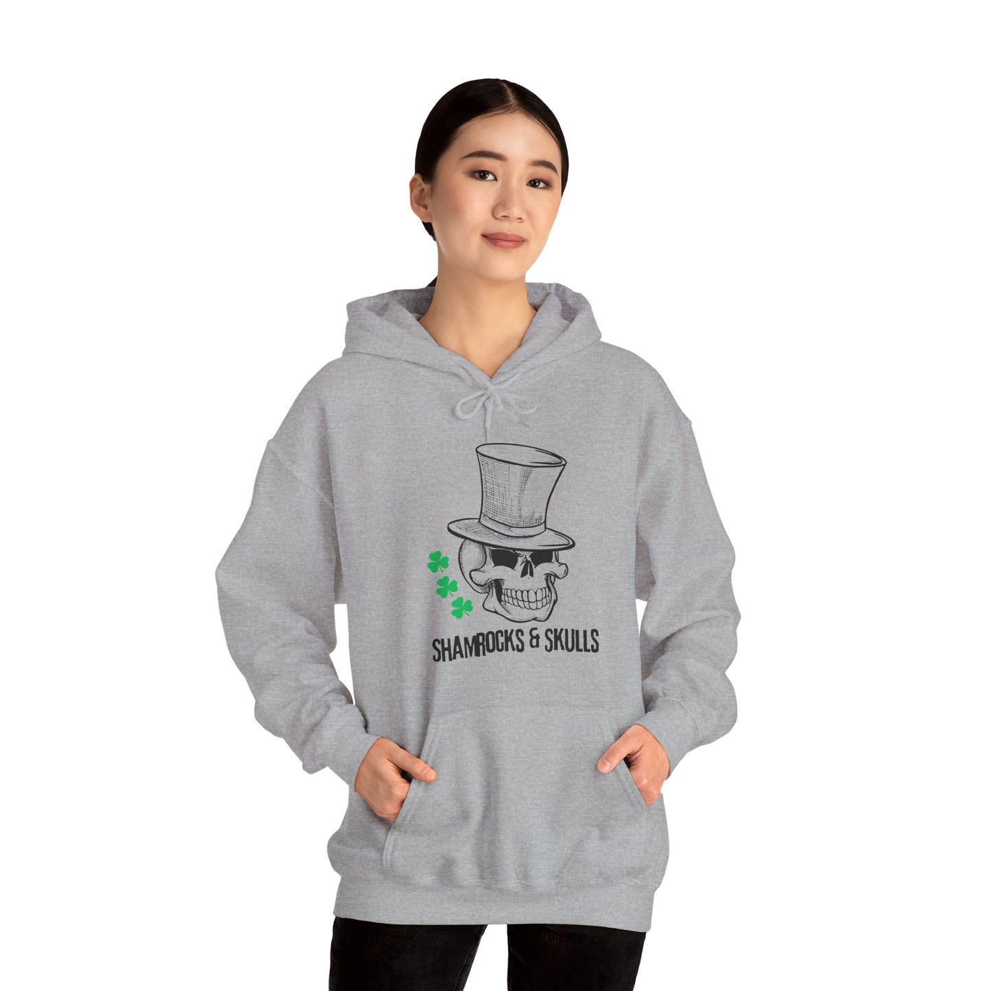 Green Shamrocks Logo Hoodie