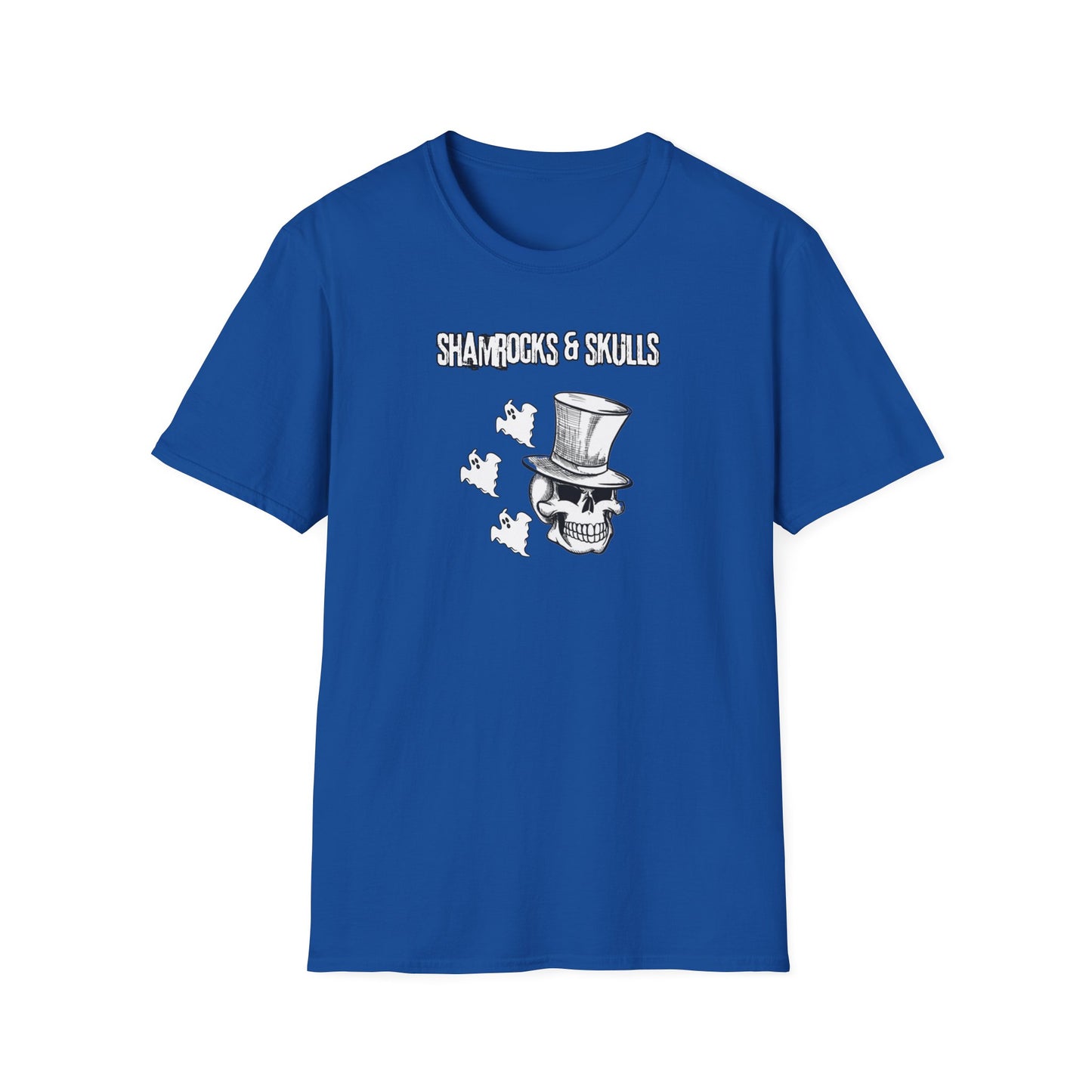 Shamrocks and Skulls Ghost Logo