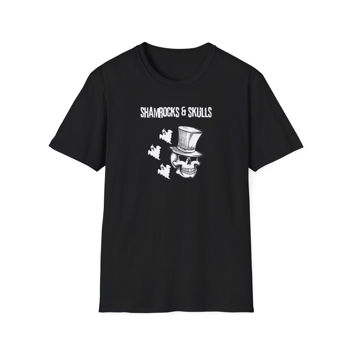 Shamrocks and Skulls Ghost Logo