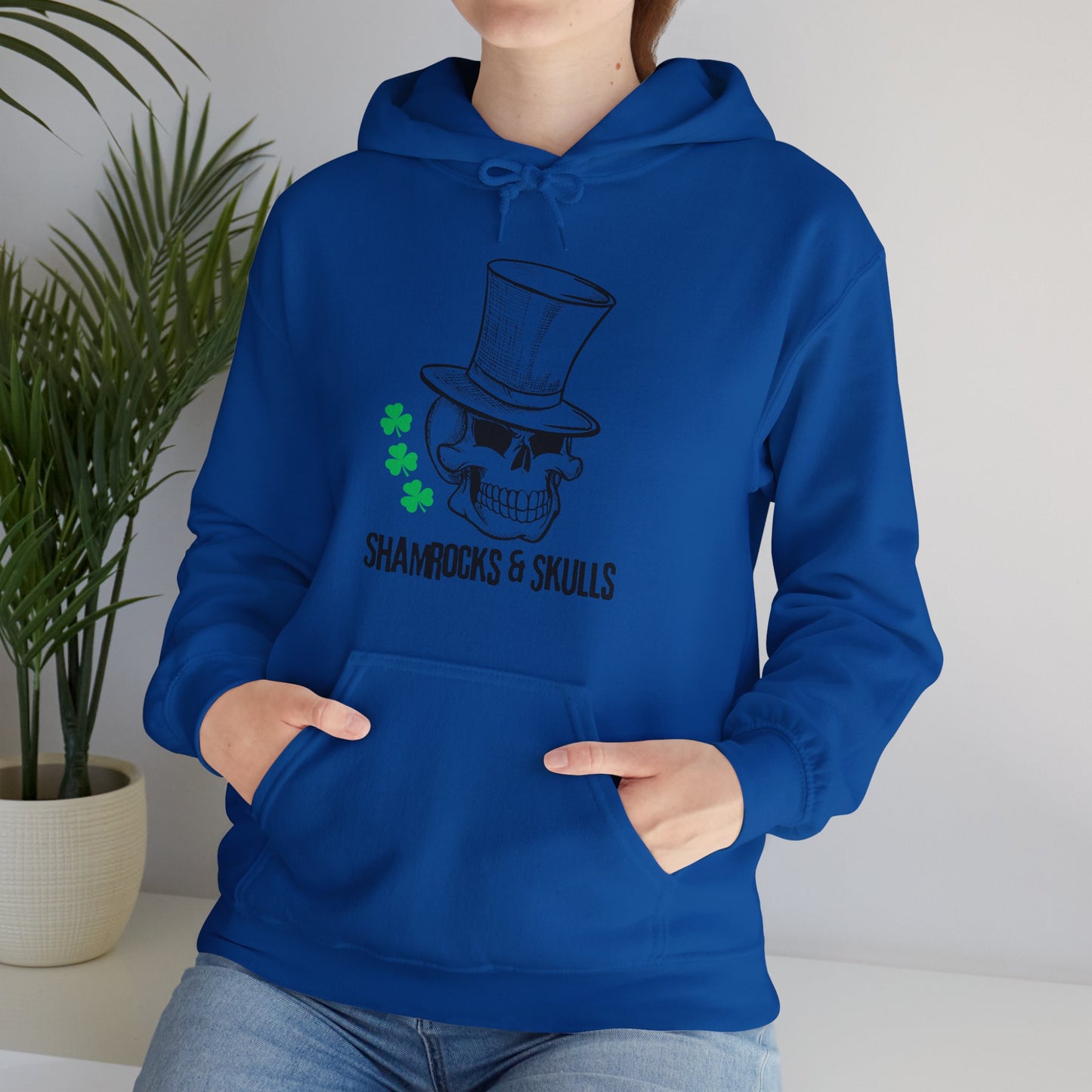 Green Shamrocks Logo Hoodie