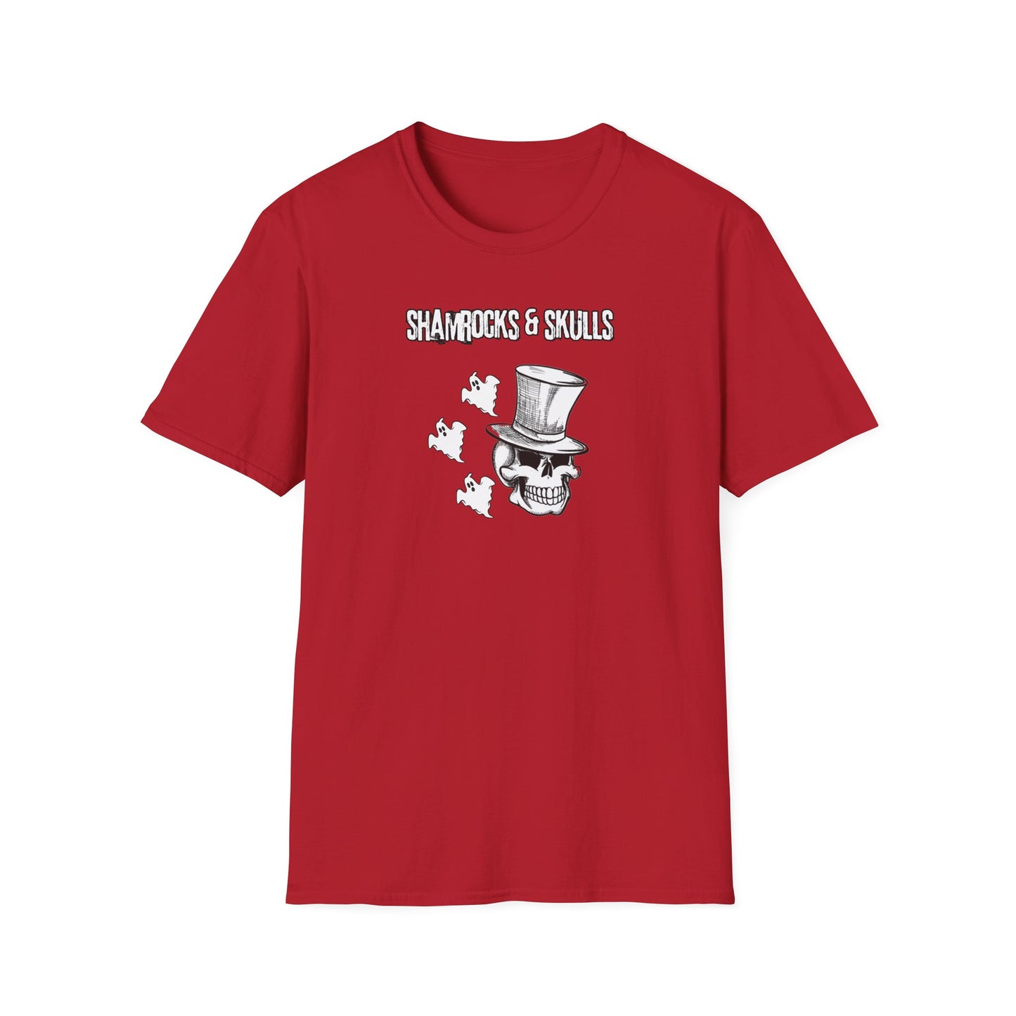 Shamrocks and Skulls Ghost Logo