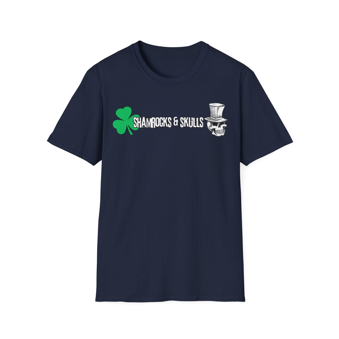 Shamrocks and Skulls Long Logo