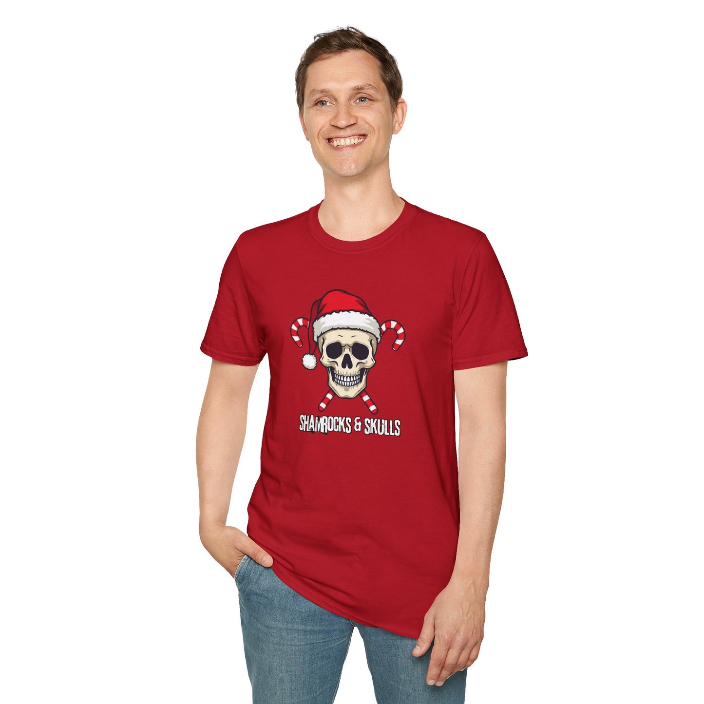 Candy Canes Skull T-Shirt