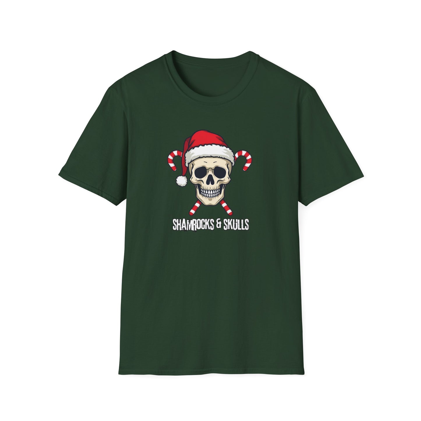 Candy Canes Skull T-Shirt