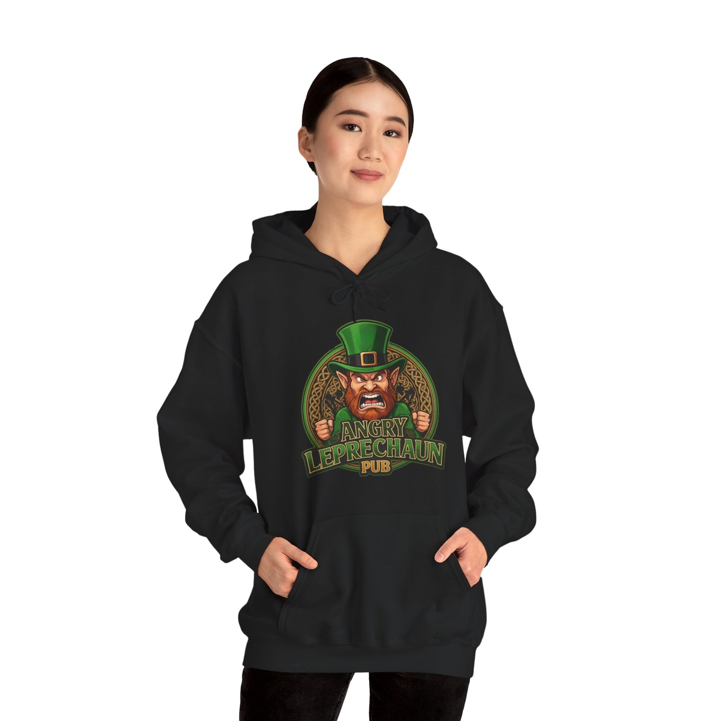 Angry Leprechaun Pub Hoodie – St. Patrick’s Day Irish Bar Hoodie