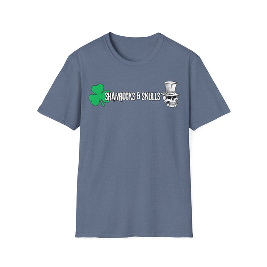 Shamrocks and Skulls Long Logo