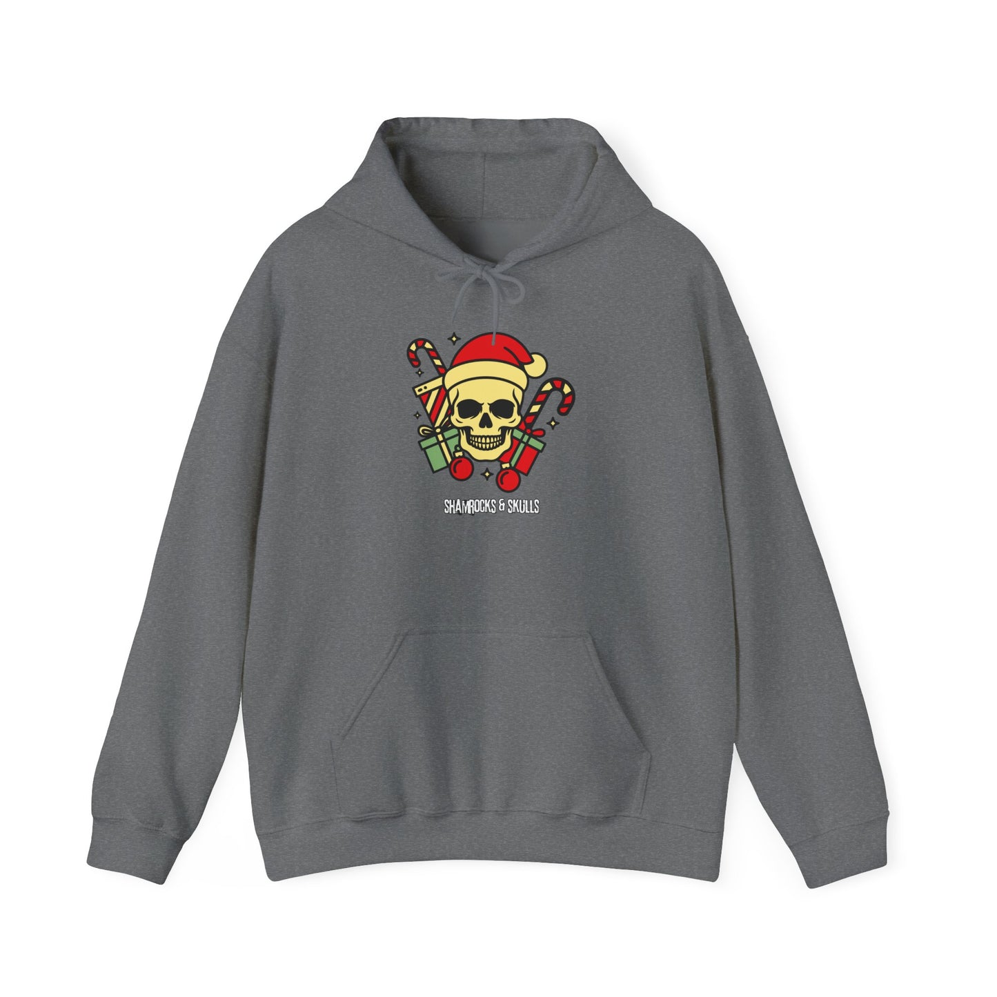 Old School Christmas Skull Hoodie