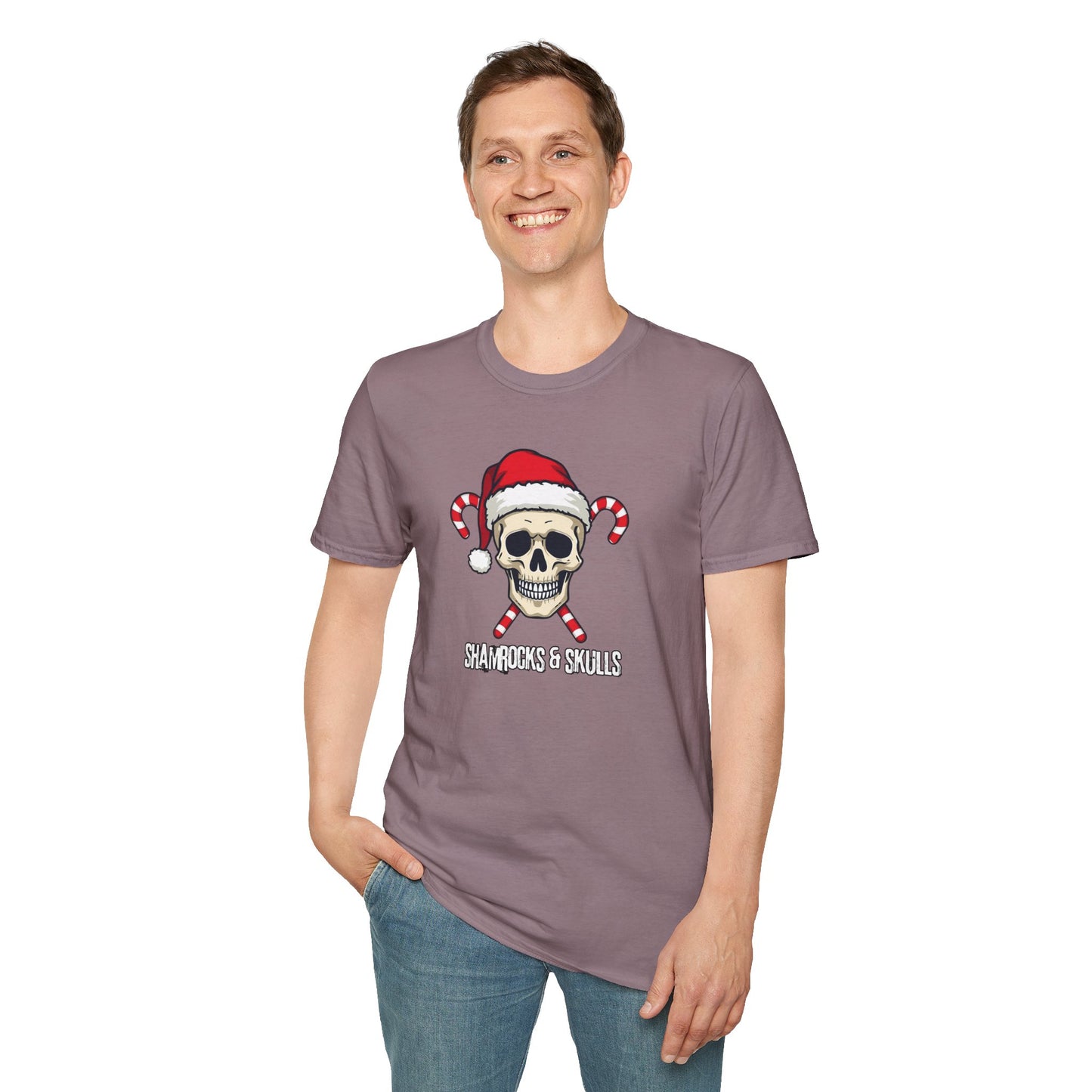 Candy Canes Skull T-Shirt