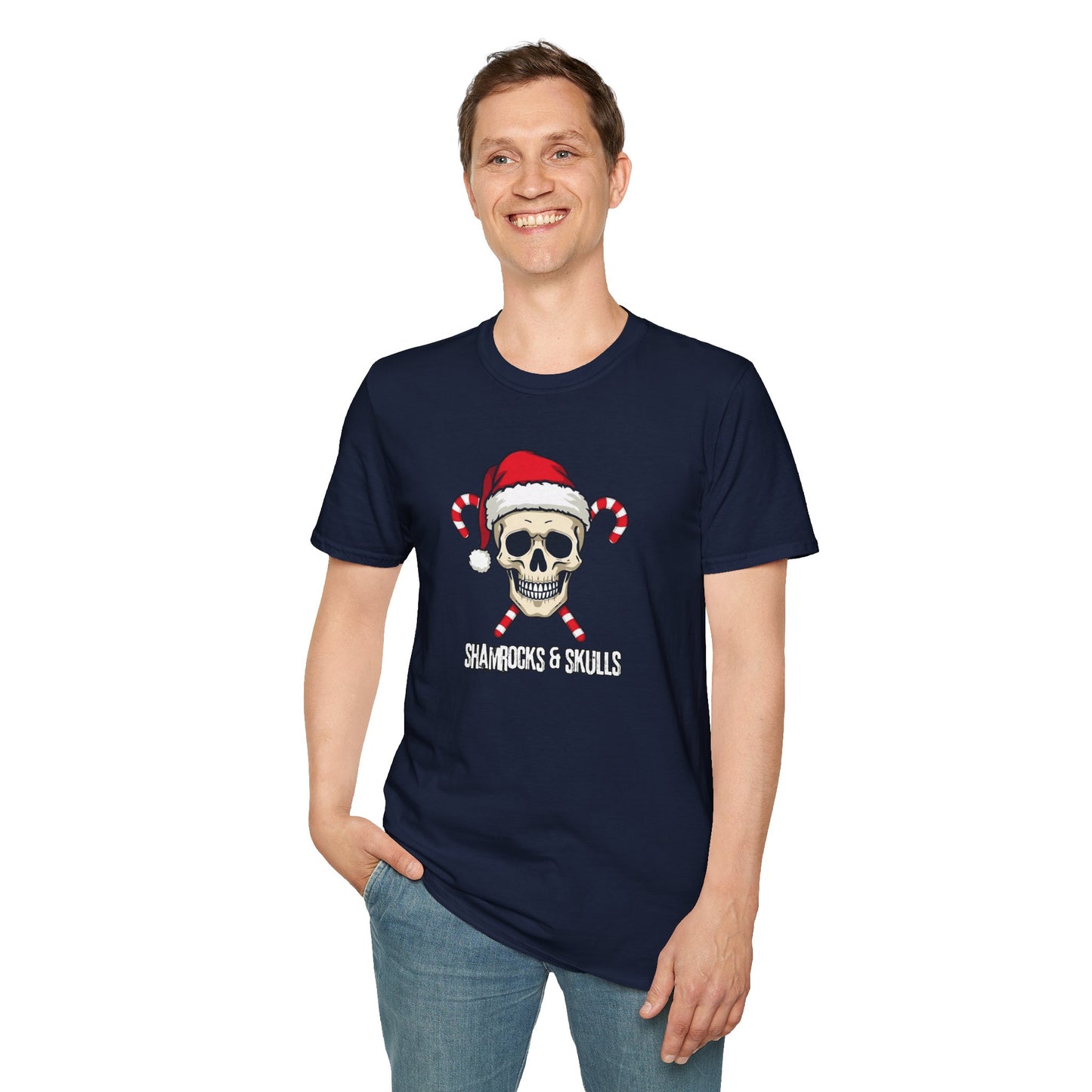 Candy Canes Skull T-Shirt
