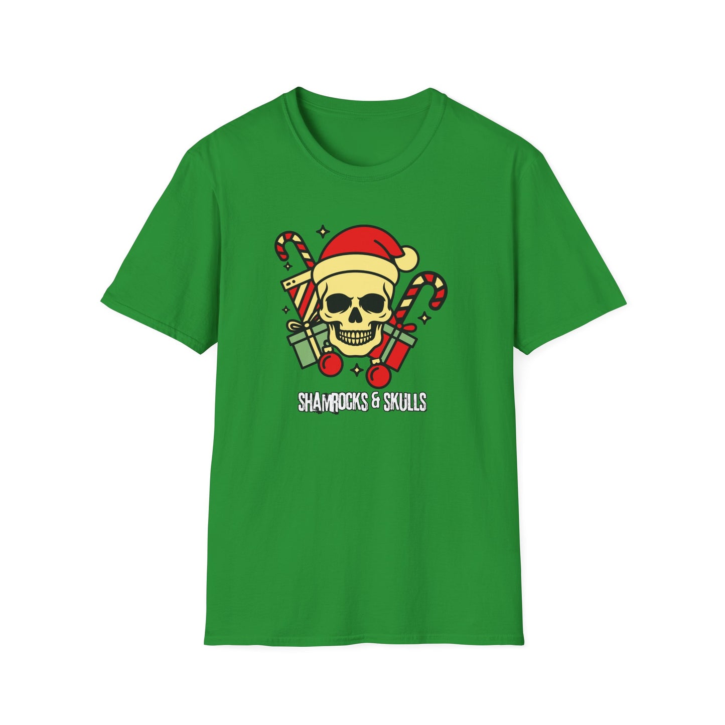 Old School Christmas Skull