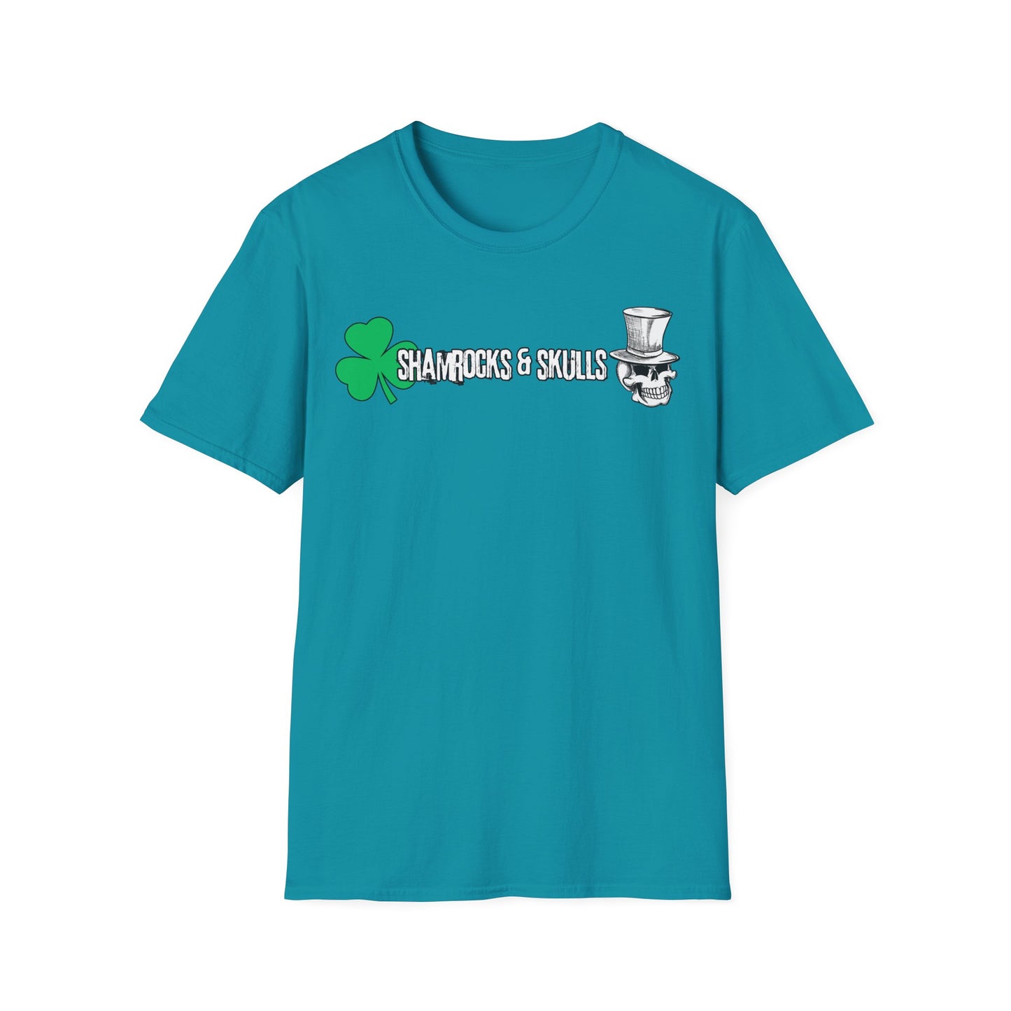 Shamrocks and Skulls Long Logo