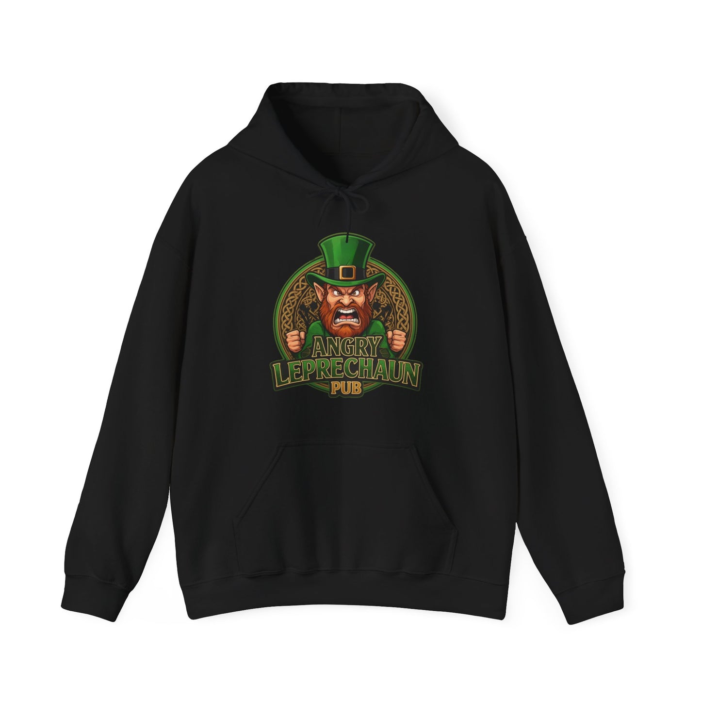 Angry Leprechaun Pub Hoodie – St. Patrick’s Day Irish Bar Hoodie