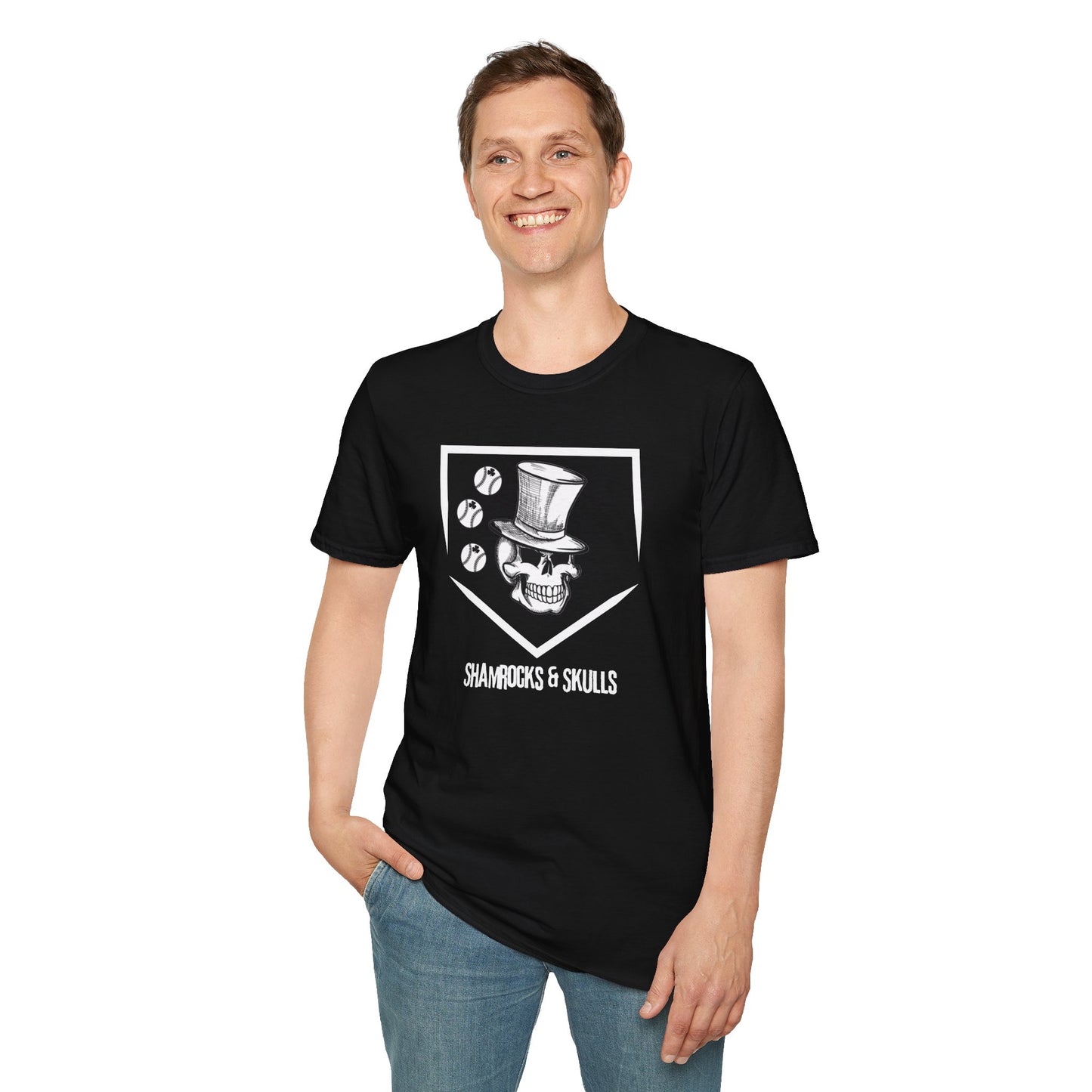 White Baseball Logo T-Shirt