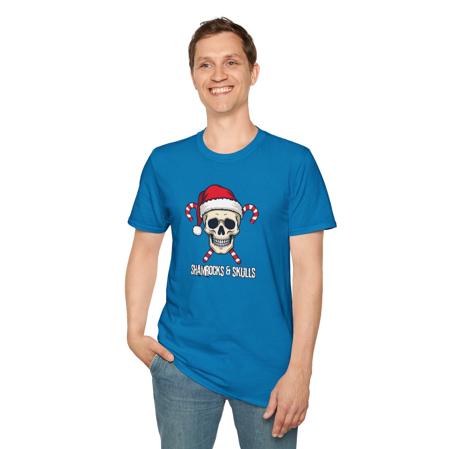 Candy Canes Skull T-Shirt