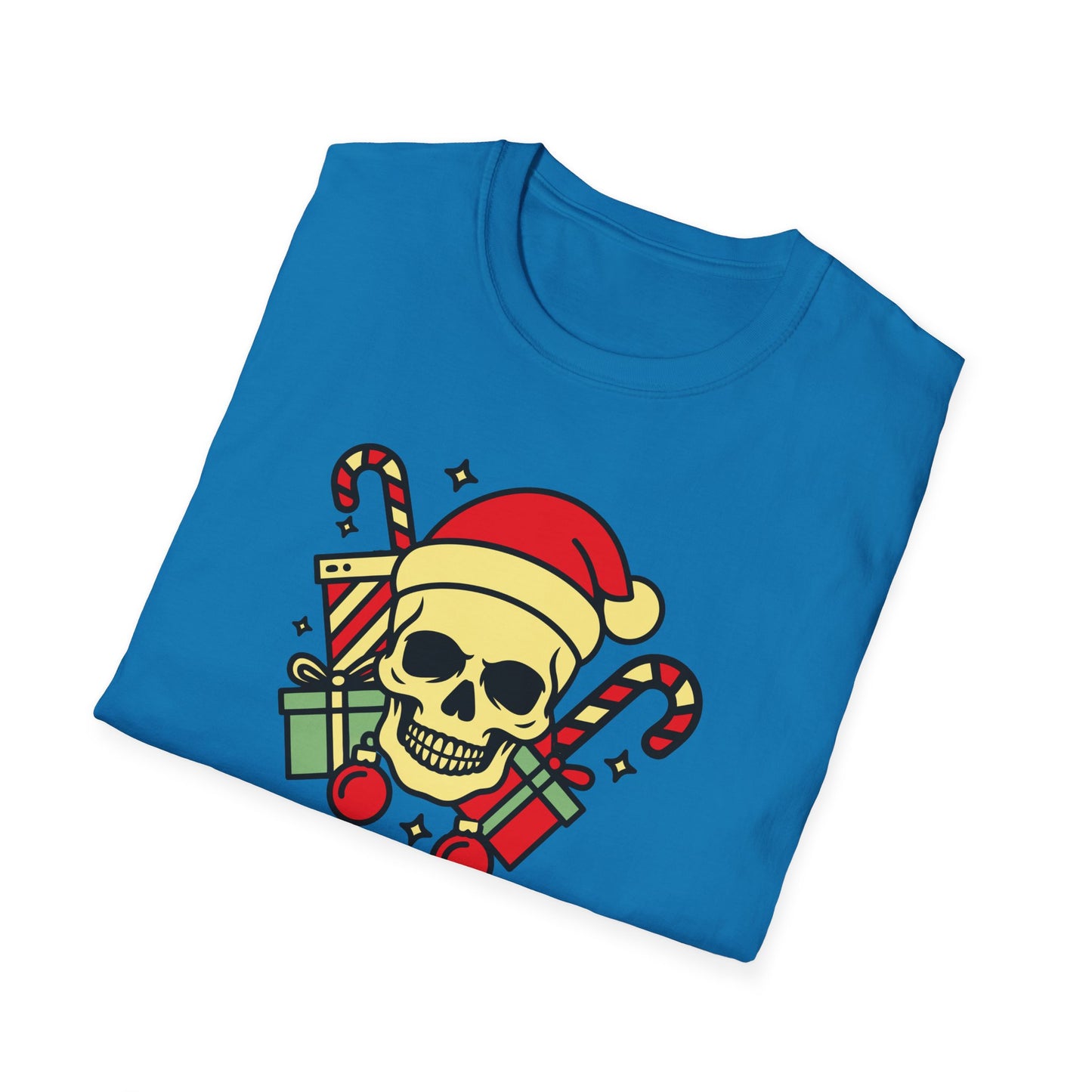 Old School Christmas Skull