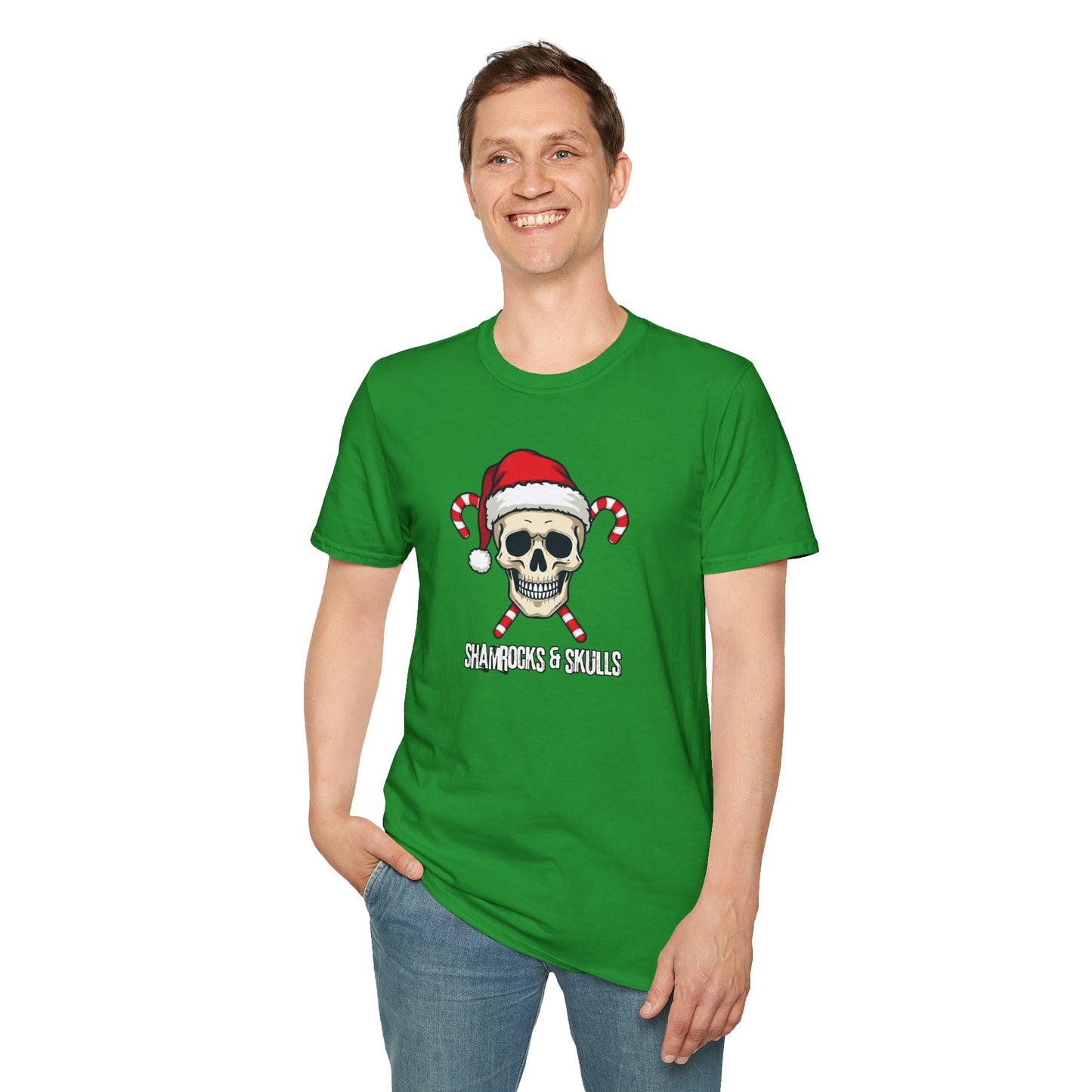 Candy Canes Skull T-Shirt