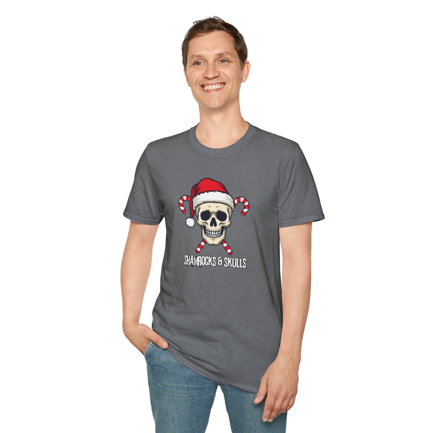 Candy Canes Skull T-Shirt