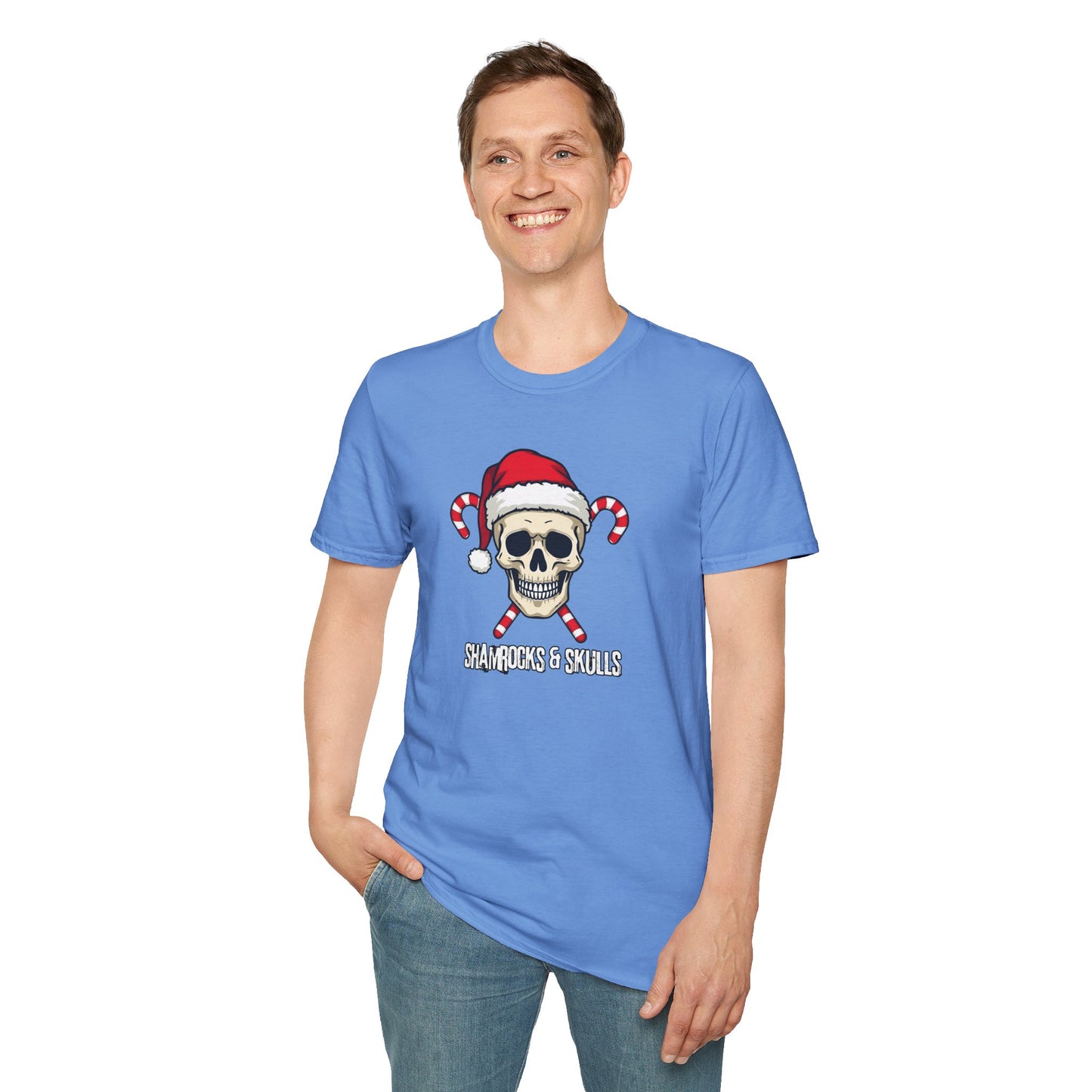 Candy Canes Skull T-Shirt