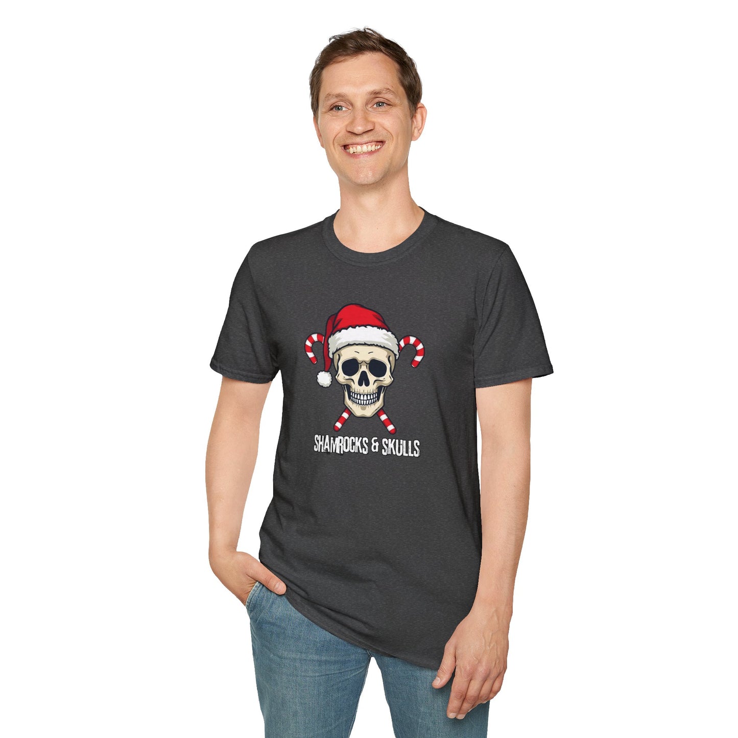 Candy Canes Skull T-Shirt