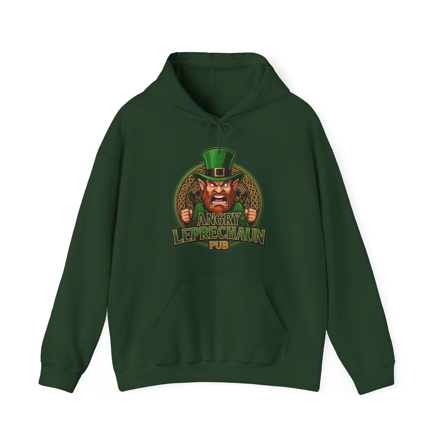 Angry Leprechaun Pub Hoodie – St. Patrick’s Day Irish Bar Hoodie