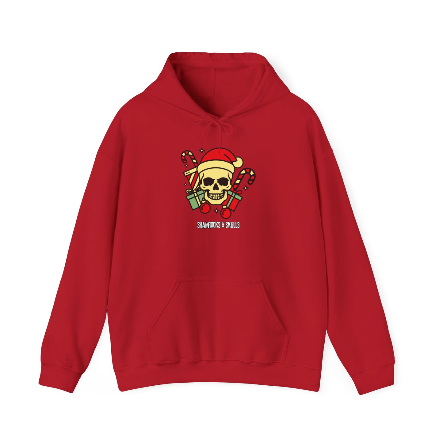 Old School Christmas Skull Hoodie