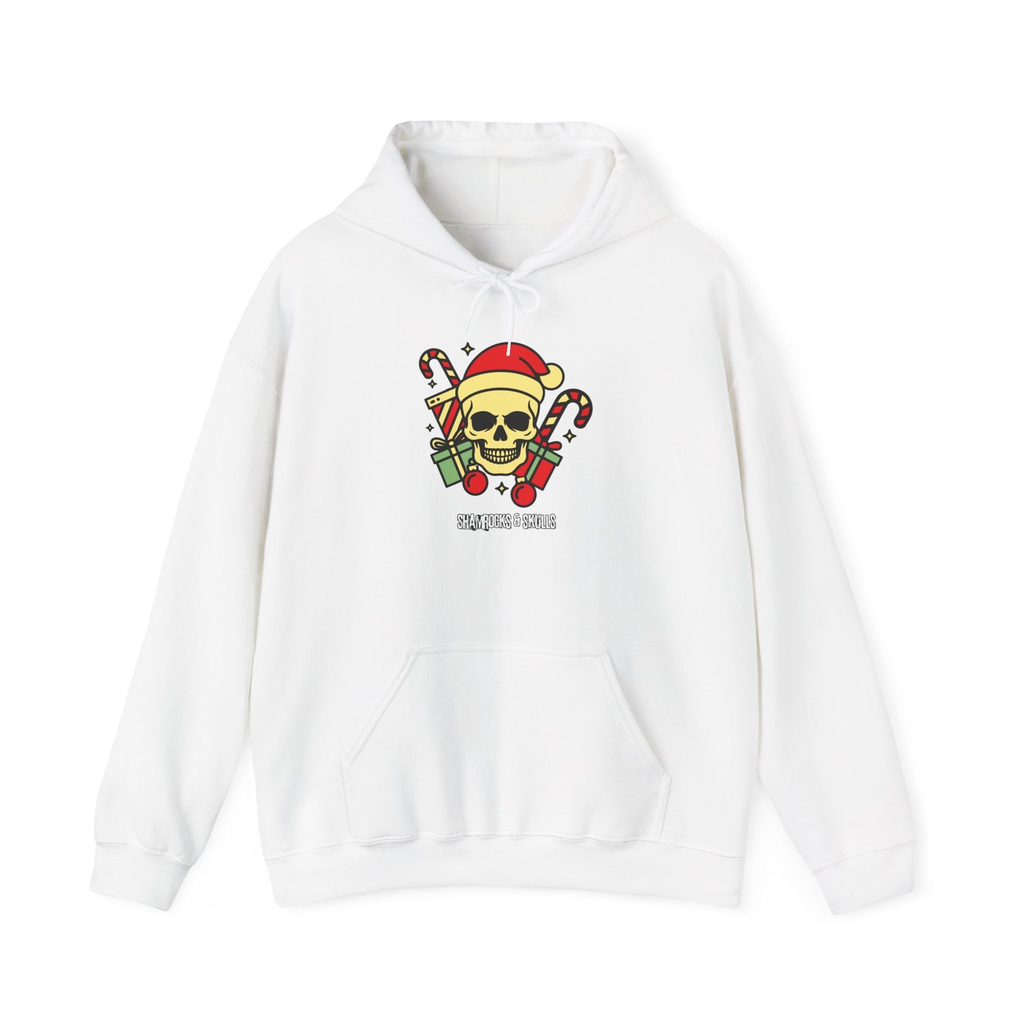 Old School Christmas Skull Hoodie