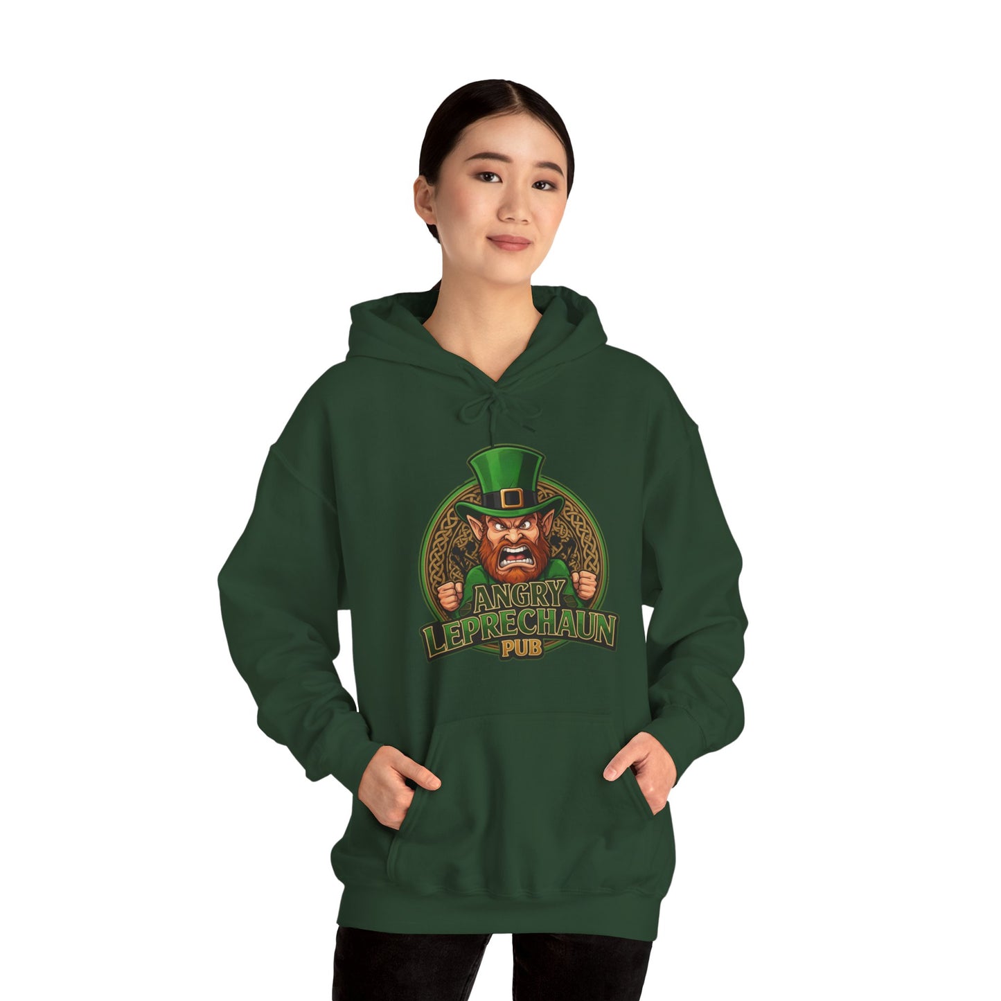 Angry Leprechaun Pub Hoodie – St. Patrick’s Day Irish Bar Hoodie