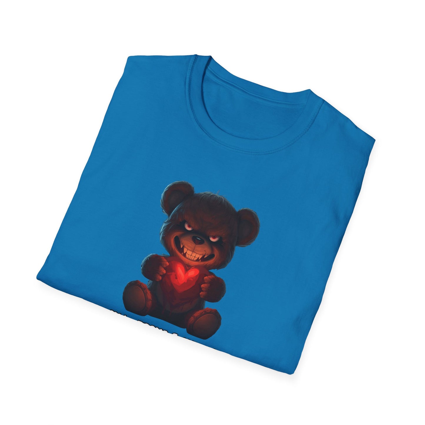 Valentine's Evil Teddy Bear T-Shirt — Creepy Cute Heart Design