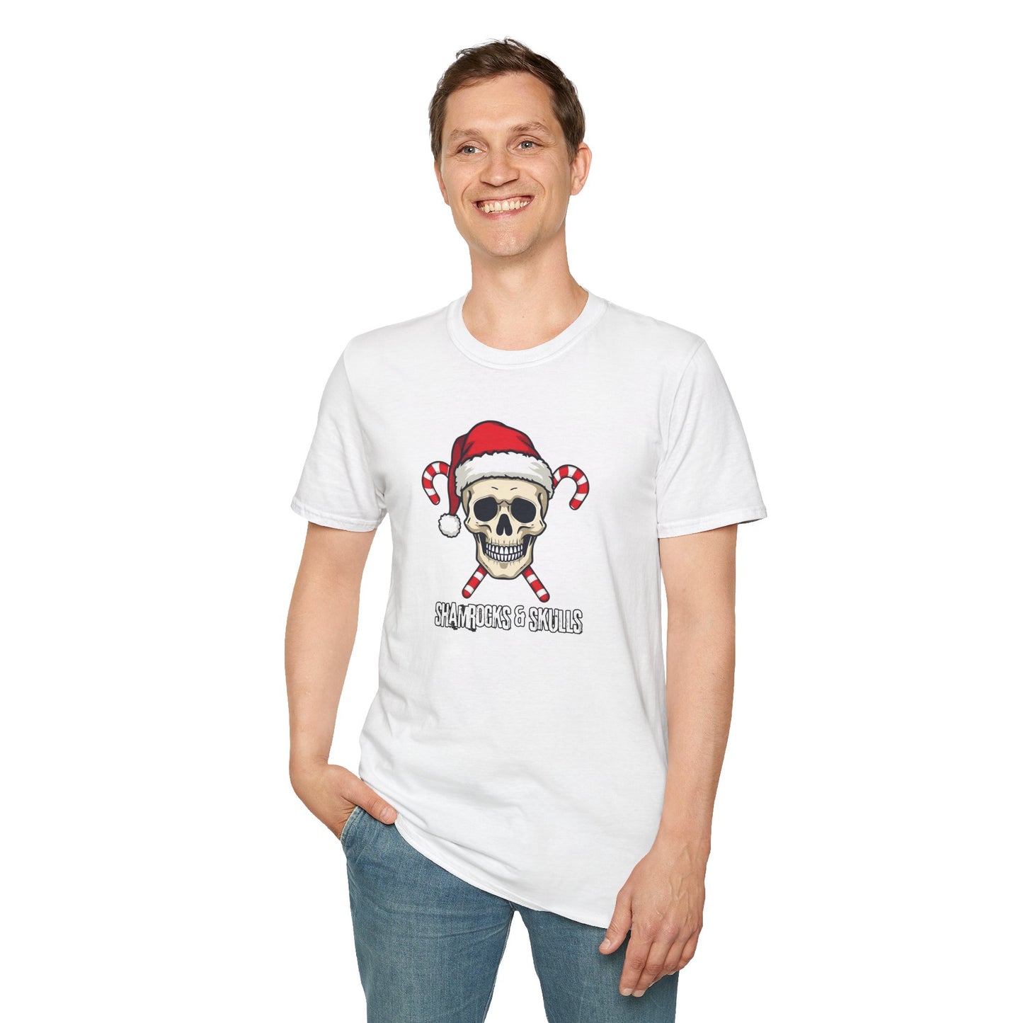 Candy Canes Skull T-Shirt