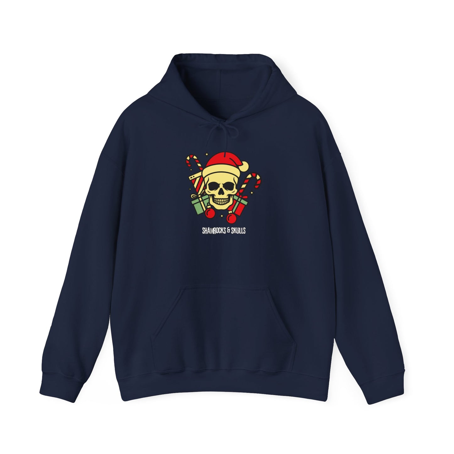 Old School Christmas Skull Hoodie