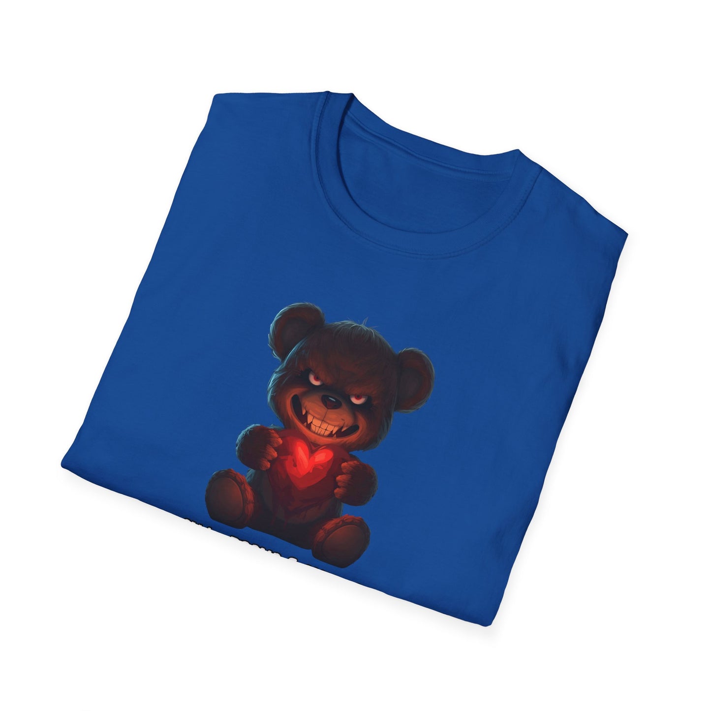 Valentine's Evil Teddy Bear T-Shirt — Creepy Cute Heart Design