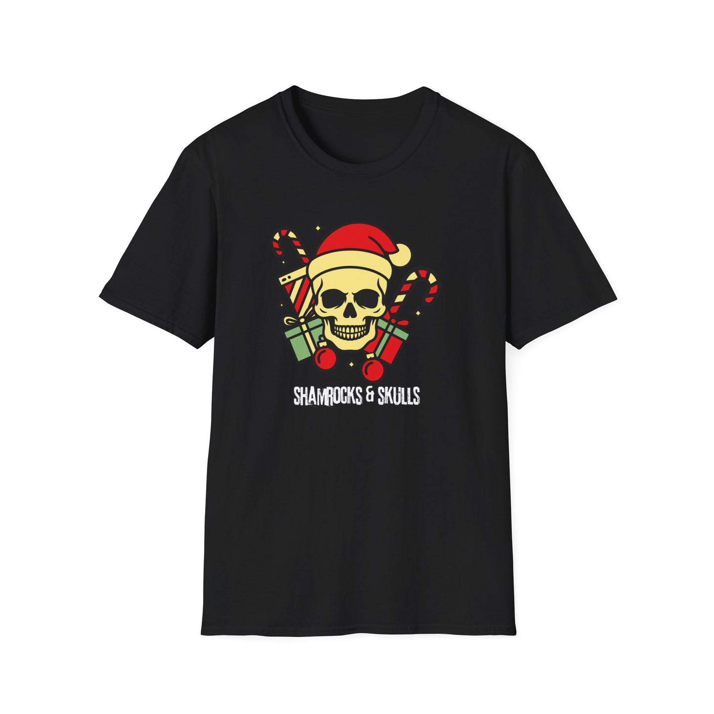 Old School Christmas Skull