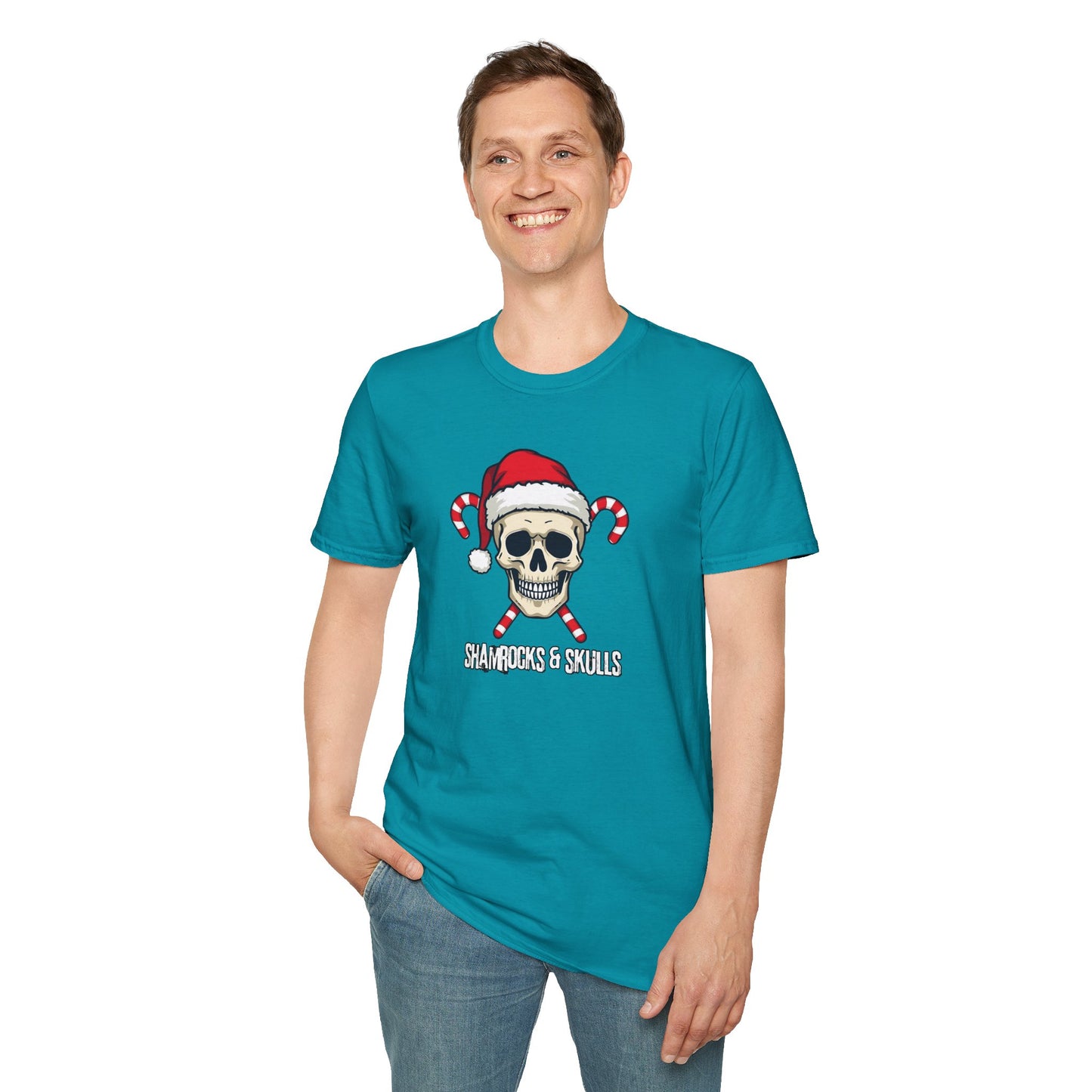 Candy Canes Skull T-Shirt