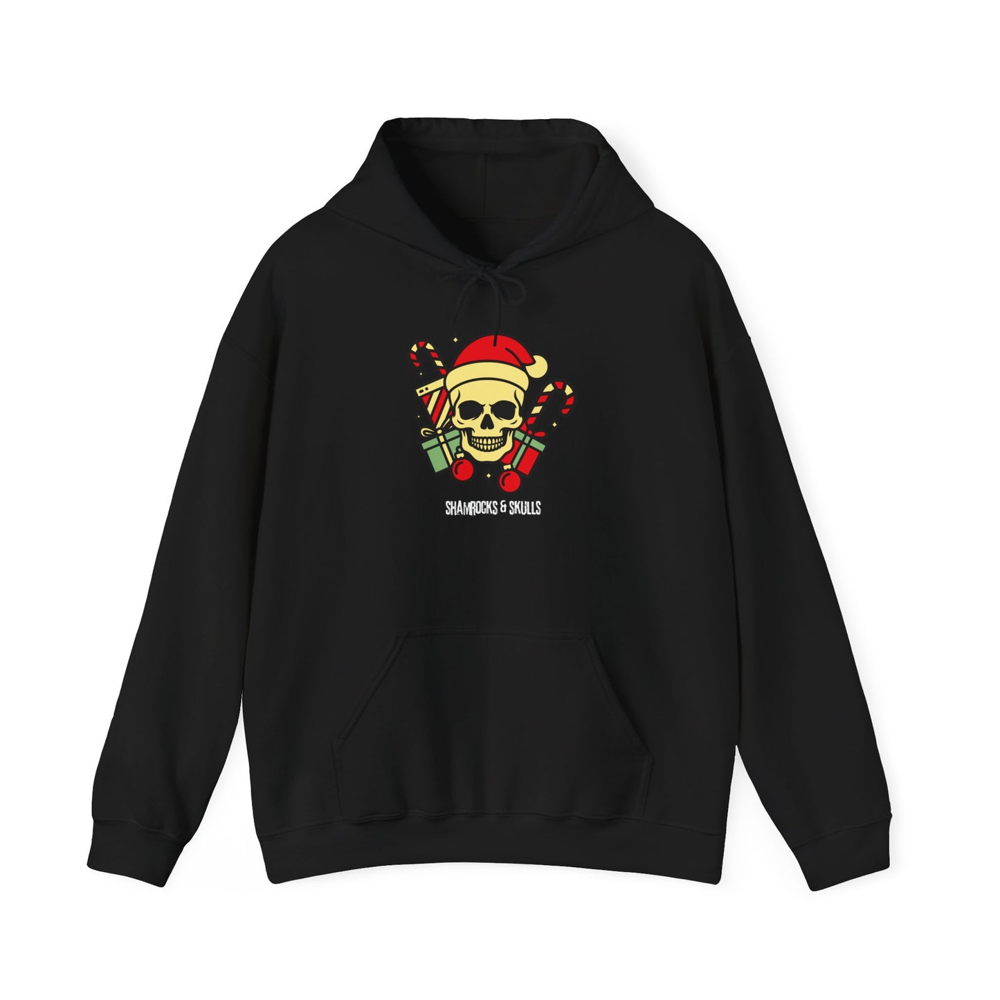 Old School Christmas Skull Hoodie