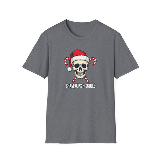 Candy Canes Skull T-Shirt