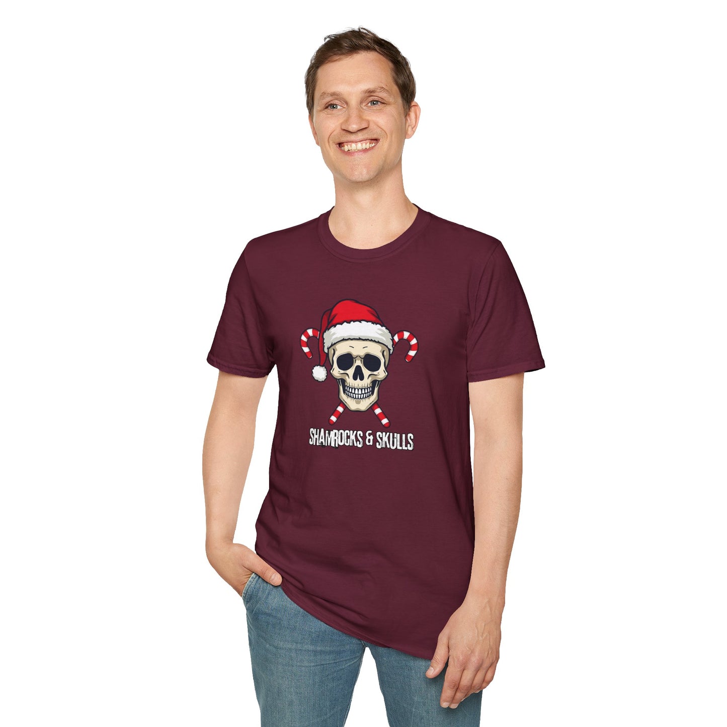 Candy Canes Skull T-Shirt