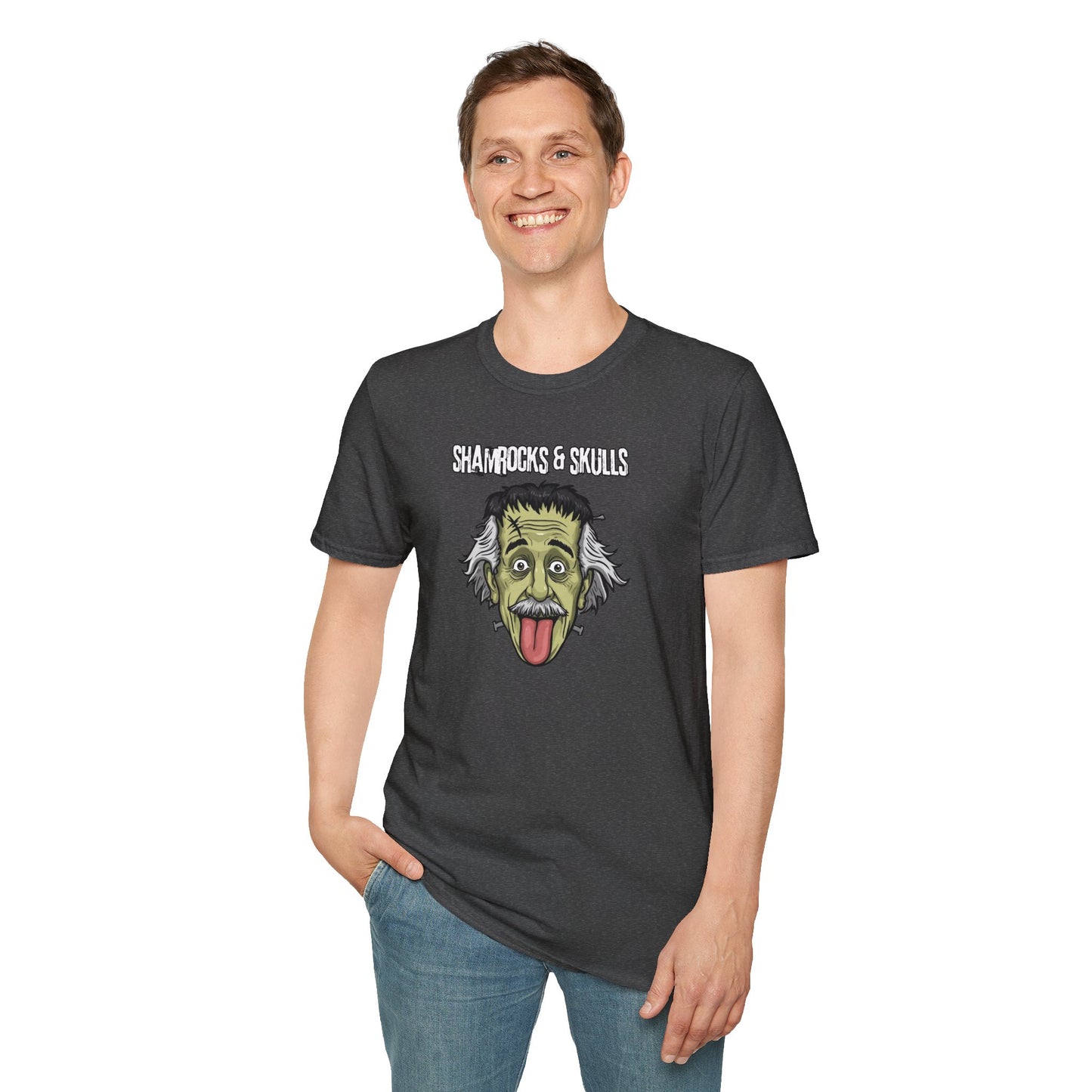 Frankenstein x Einstein Mashup T-Shirt — Mad Scientist Graphic Tee