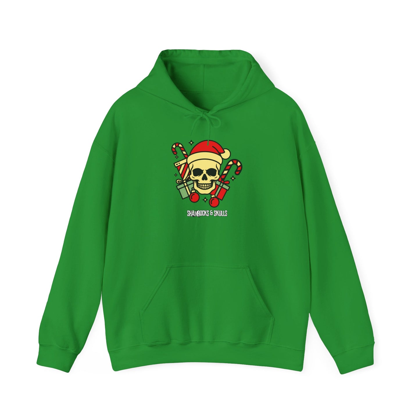 Old School Christmas Skull Hoodie